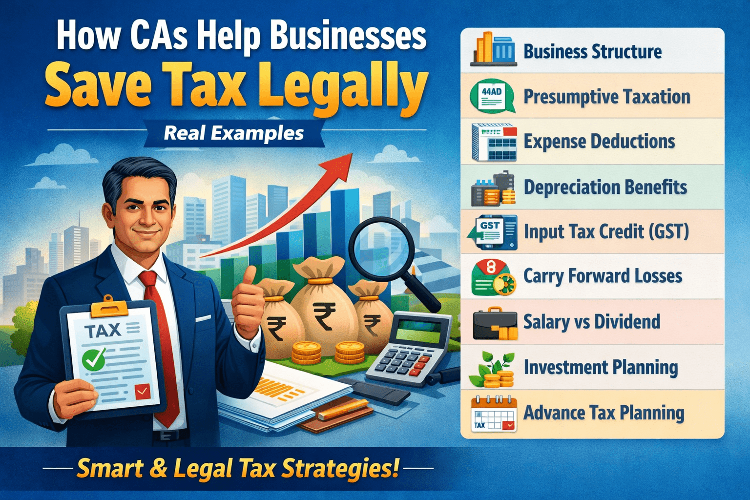 How CAs Help Businesses Save Tax Legally
